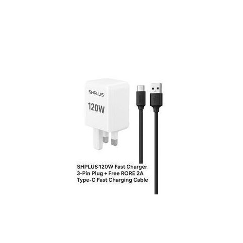 Shplus 120W Hyper Double Fast Charger (Variant: White/Black) thumbnail 2