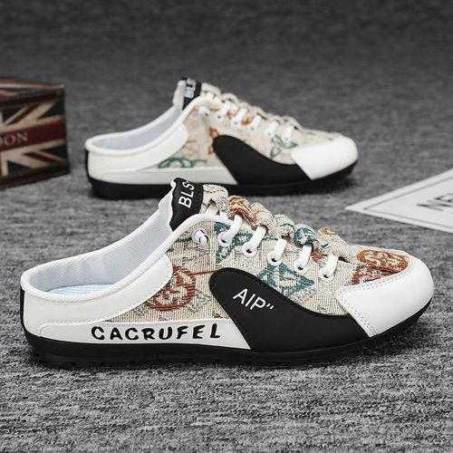 Vanhuhu Men's Breathable Sandals Slippers White
