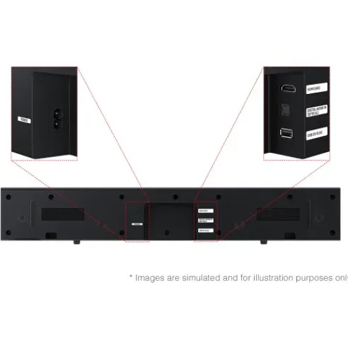 Samsung Hw-B400F 2.0-Channel Wireless Soundbar With Built-In Subwoofer thumbnail 3