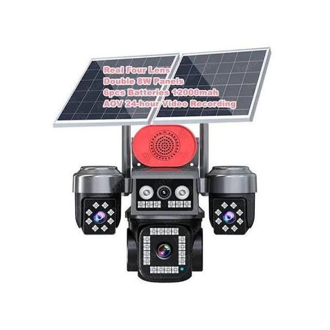 4-Lens Ai Solar Cctv Camera – 4G Wireless Security Camera