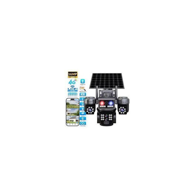 4-Lens Ai Solar Cctv Camera – 4G Wireless Security Camera thumbnail 2