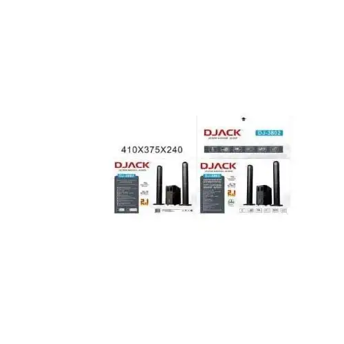 Djack Dj-3802 Hi-Fi 2.1-Channel Bluetooth Home Theater System thumbnail 2