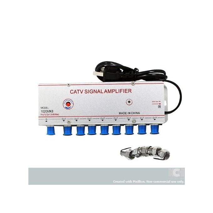 8-In-1-Out Cctv Cable Digital Tv Video Signal Amplifier / Booster Splitter thumbnail 2