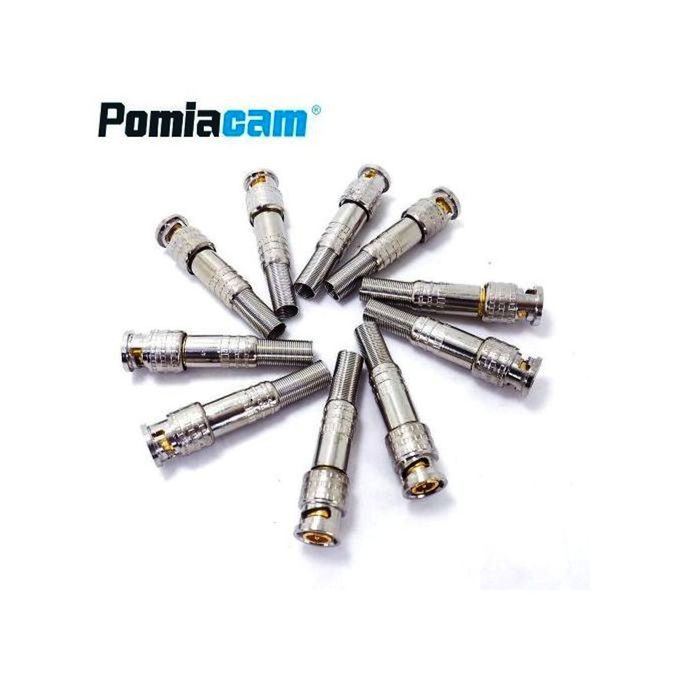 Bnc Male Connector For Rg59 Coaxial Cctv Cable (10-Piece Pack)