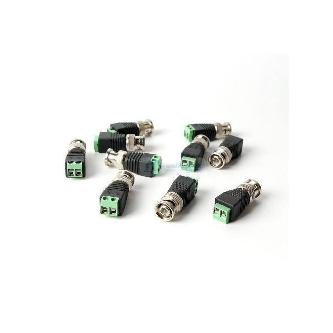 Bnc Male Video Balun Terminal Connector For Cat5/Cat6 Cable (50-Piece Pack) thumbnail 4