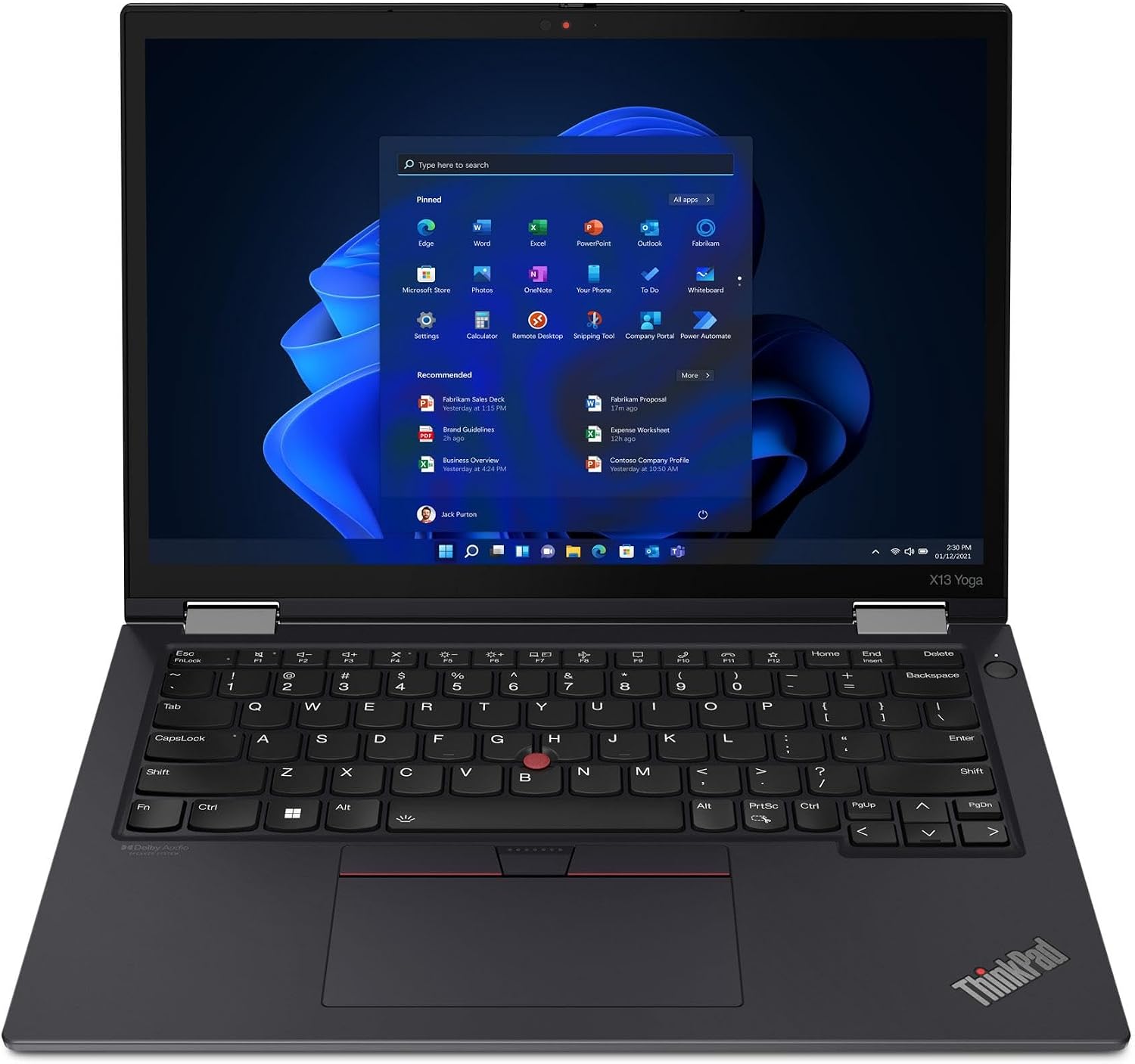 Lenovo Thinkpad X13 Yoga Touch I7 12Th Gen 32/512 Uk Used thumbnail 4