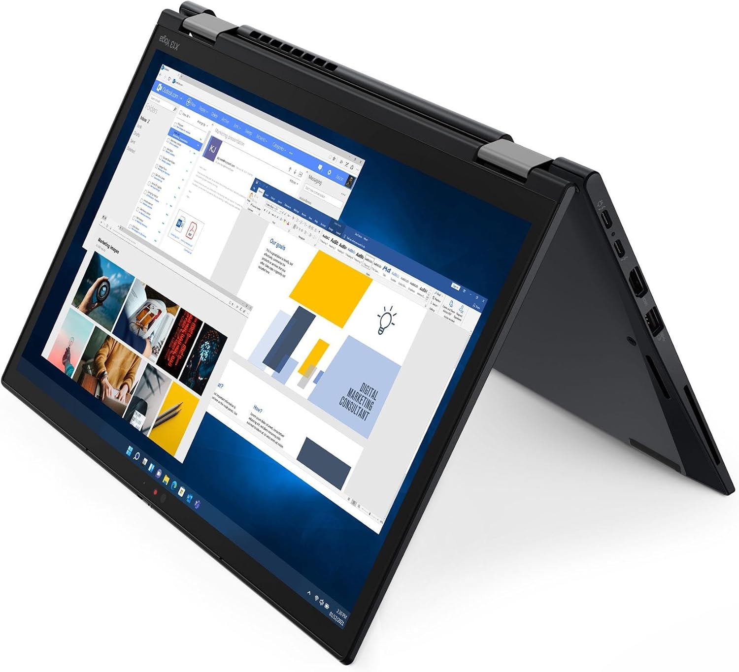 Lenovo Thinkpad X13 Yoga Touch I7 12Th Gen 32/512 Uk Used thumbnail 5