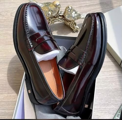 Richwanaz Glossy Patent Leather Penny Loafers (Black) thumbnail 2