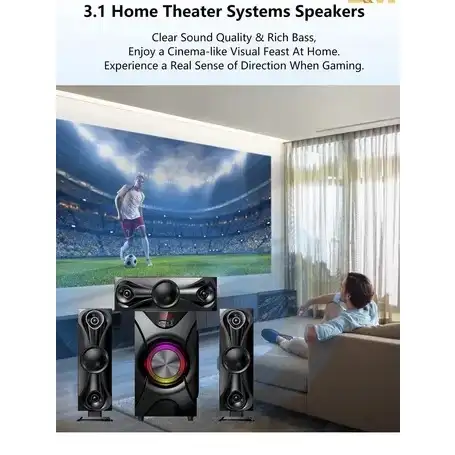 Super Sound Bluetooth Home Theater Speaker System thumbnail 4