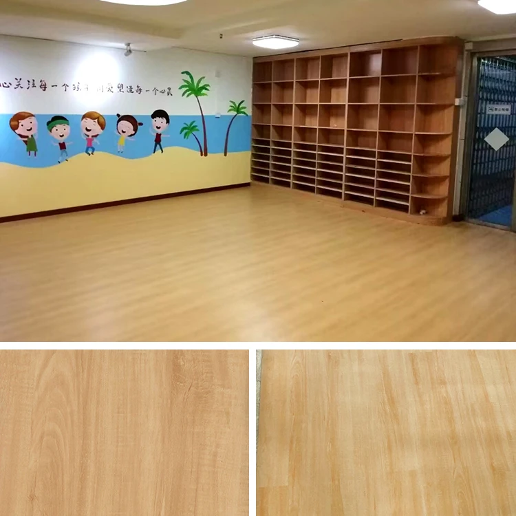 1.4Mm Waterproof Wood Grain Pvc Vinyl Flooring Roll