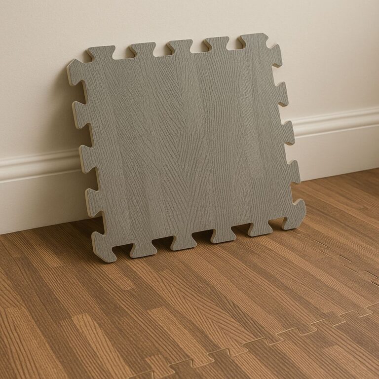 Large Wood & Grass Effect Interlocking Foam Floor Tiles Mat