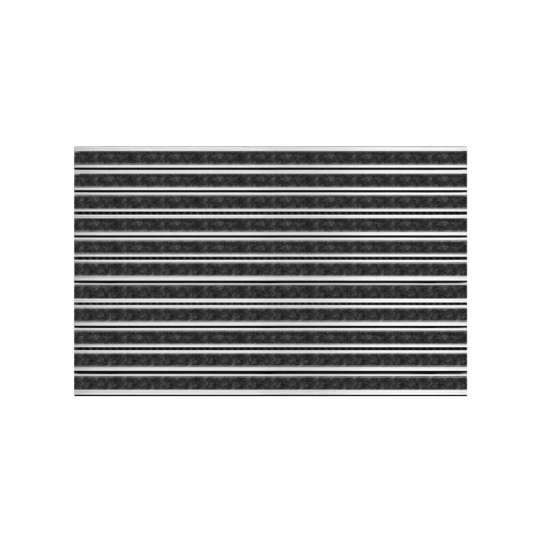 Aluflex Sr Aluminum Entrance Mat Textile-Ribbed Uv-Resistant