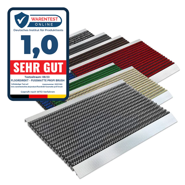 Profi Brush Commercial Dirt Trapping Mat Aluminium Frame