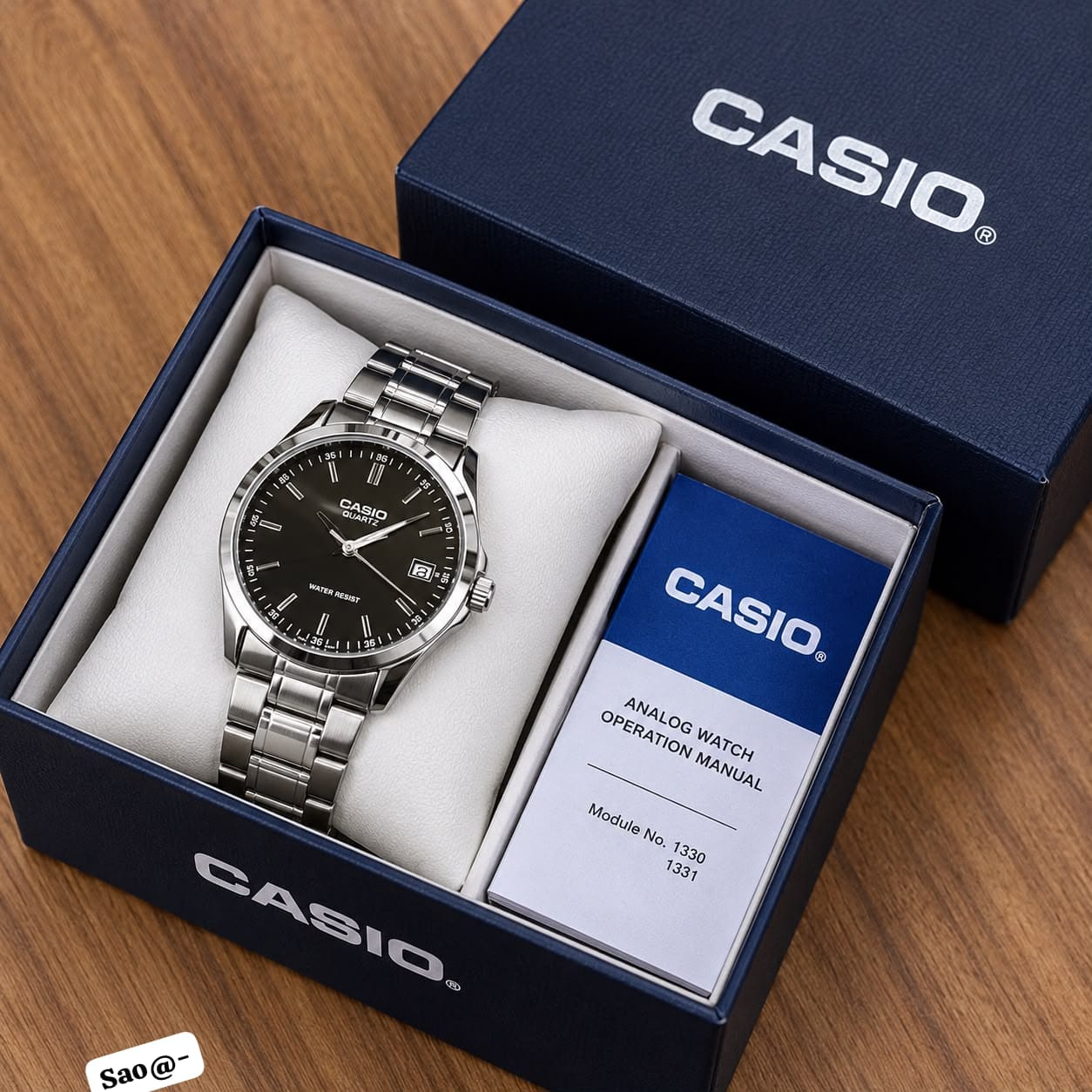 Casio Vintage Chain Wristwatch & Box thumbnail 3