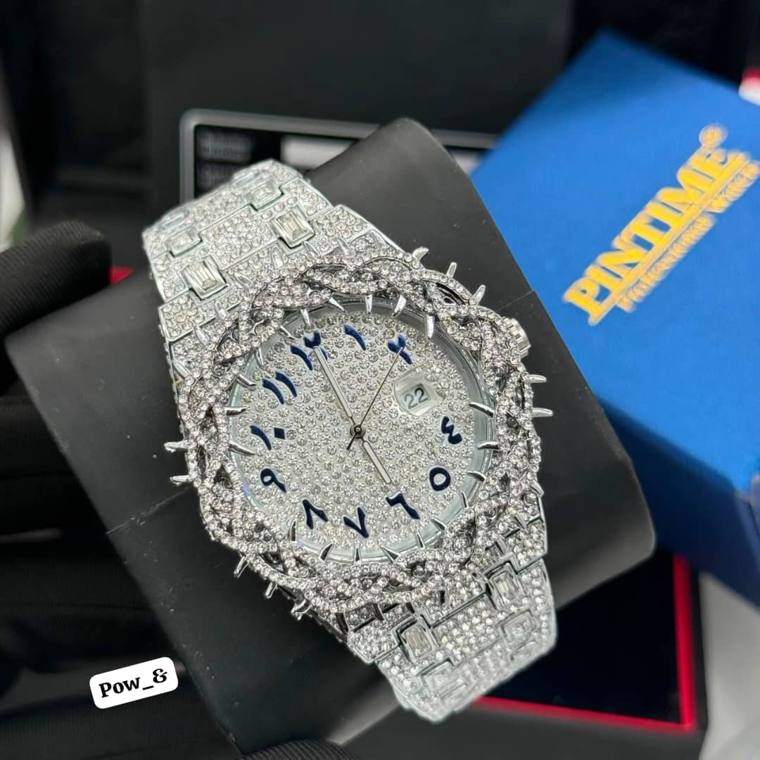 Pintime Luxury Iced-Out Stone Wristwatch thumbnail 3
