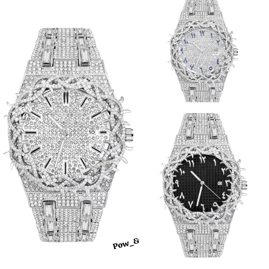 Pintime Luxury Iced-Out Stone Wristwatch thumbnail 2