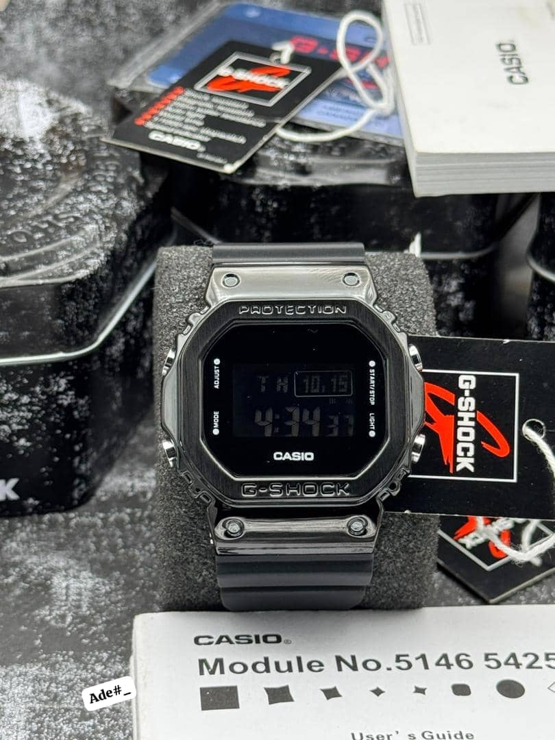 Casio G-Shock Gm-5600 Digital Watch Metal Bezel thumbnail 3