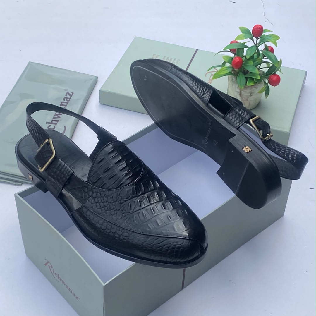 Richwanaz Genuine Leather Slingback Loafers