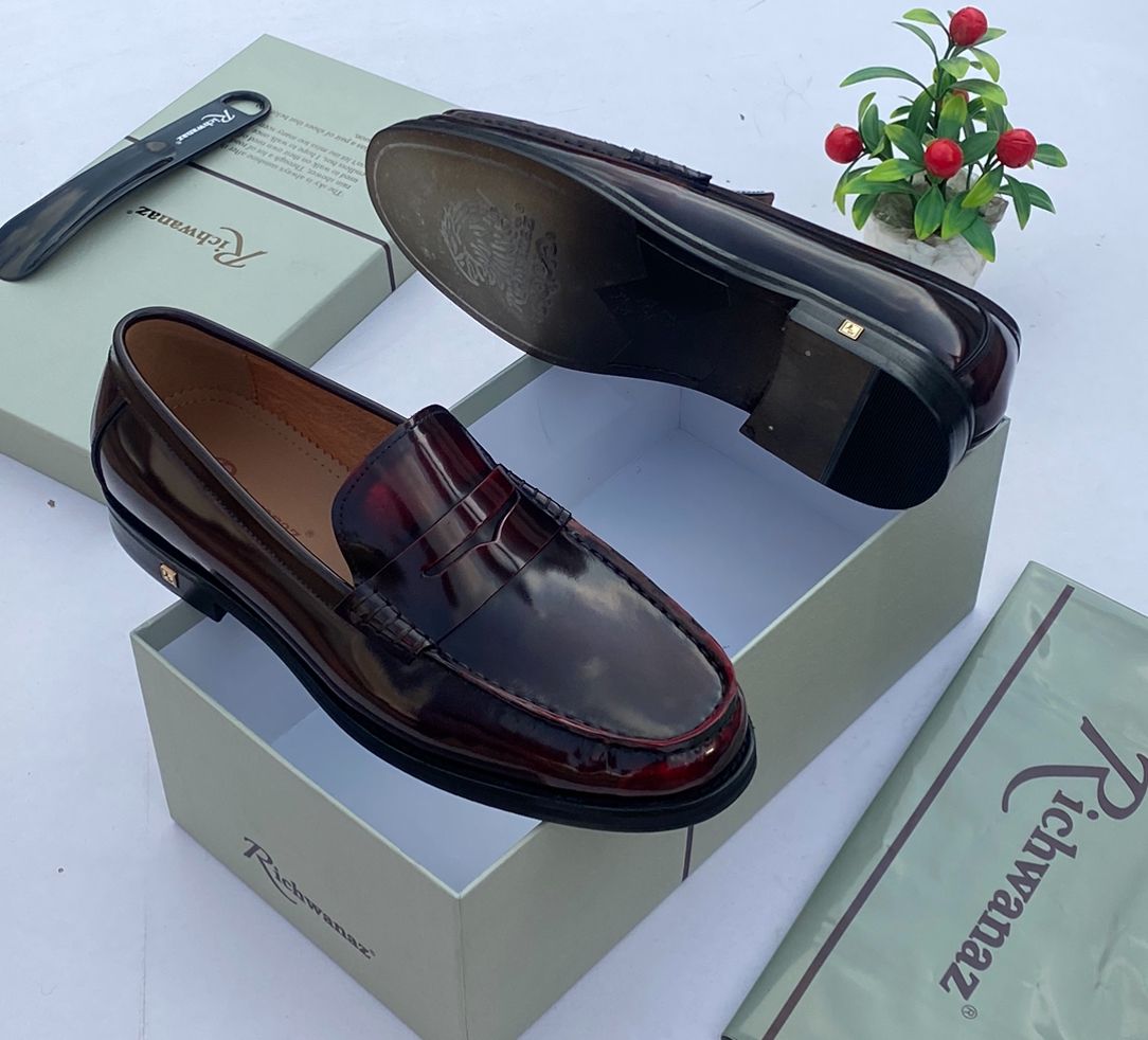 Richwanaz Genuine Leather Penny Loafers