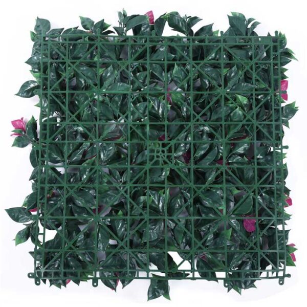 Pink Flower Accent Green Nylon Decorative 40X60In Artificial Grass
