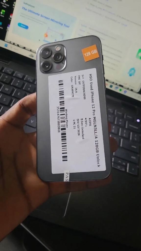 Direct Uk Used Apple Iphone 12 Pro Factory Unlocked (128Gb / 256Gb / 512Gb) — Grade B thumbnail 3